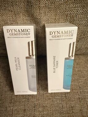 Dynamic Gemstone Blue Sapphire Toner & Pearl Milk Cleanser - new sealed boxes